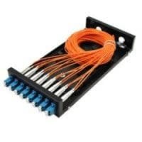 8 Port Fiber Tray with LC Duplex Adapters