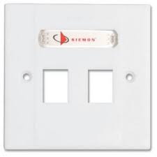 Siemon Cat 6 Double Face Plates with Module