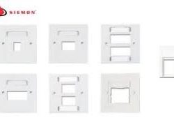 Siemon Cat 6 Single Faceplate +Modules