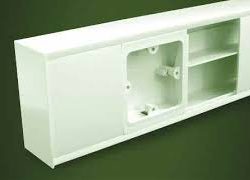 250mm x 50mm Metallic trunking Knockout