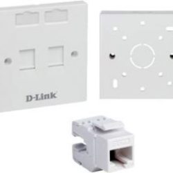 D-link Cat 6 Faceplate Complete Keystone jack /module