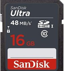 SanDisk Ultra SDHC 16GB 48MBs Class 10 UHS I