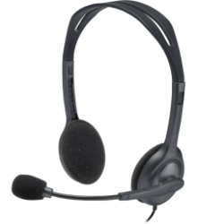 Logitech Stereo Headset H111 - Black (3.5 MM JACK)