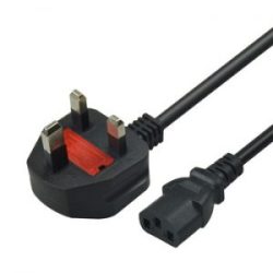 Power Cord AC 3 Wire C5 Connector UK