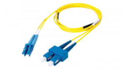 SC LC 2m MM Duplex 50125µm Speed Net Hybrid Fiber Patch Cord