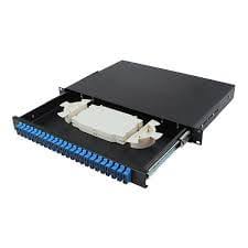 48 Port ODF Rack Mount with SCUPC Duplex SM Adapter and Pigtail