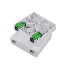 4 Core Fiber Optic Access Terminal Box LCUPC Duplex Adapter