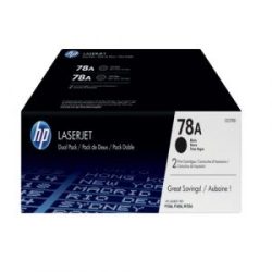 HP 78A 2 pack Black Original LaserJet Toner Cartridge