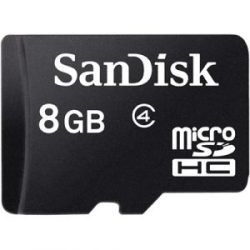 SanDisk 8GB Class 4 micro SDHC Memory Card