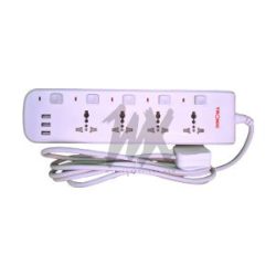 Tronic 4 Way Extension With USB Ports