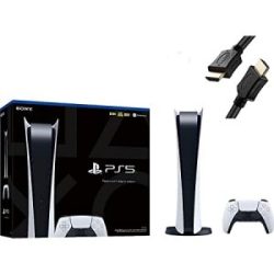 PlayStation PS5 825GB Digital Edition Gaming Console + Extra Controller + Headset