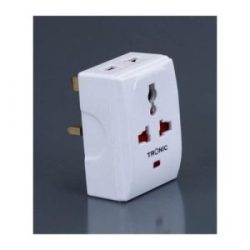 Tronic 13A UK Multiplug With 2 X USB