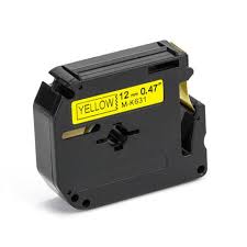 Brother M K631 12mm Black on Yellow Tape