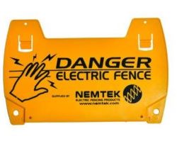 Electric Fencing Warning Sign