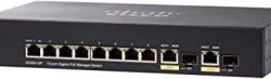 Cisco SG350-10P Managed Switch with 10 Gigabit Ethernet (GbE) Ports with 8 Gigabit Ethernet Port