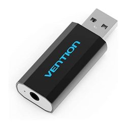 Vention 4 Pole USB External Sound Card Black