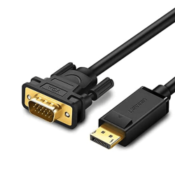 UGREEN DP Male to VGA Male Cable 1.5m (Black) - DP105