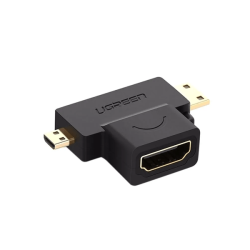 UGREEN Micro HDMI Male + Mini HDMI Male to HDMI Female Adapter HD129