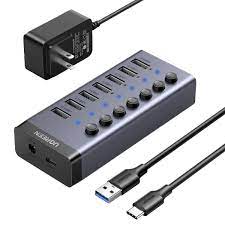 UGREEN 7-Port Powered USB-A 3.0 Hub US Power adaptor - CM481