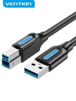 Vention USB 30 A Male to B Male Cable 15M Black PVC Type COOBG