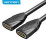 Vention HDMI Female to Female Extension Cable 0.5M Black-AAXBD