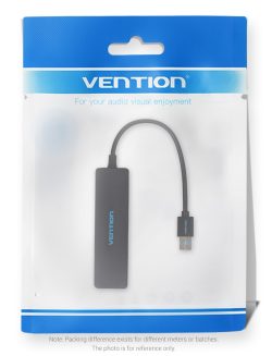 Vention CHKBB 4 Ports USB30 HUB 015M Black