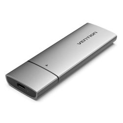 Vention M.2 NVMe SSD Enclosure (USB 3.1 Gen 2-C) Gray Aluminum Alloy Type