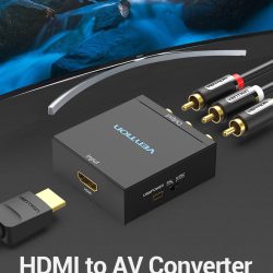 Vention AEEB0 HDMI To RCA Converter Black Metal Type