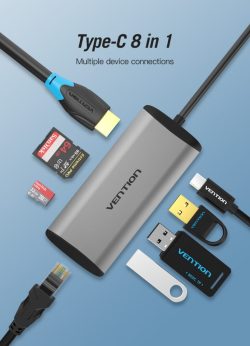 Vention USB C 8 in 1 DOCKING STATION VEN CNDHB