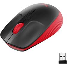 Logitech Wireless Mouse Full Size M190 - Red