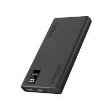 Promate 10000mAh Slim Power Bank with USB-C Input and Output