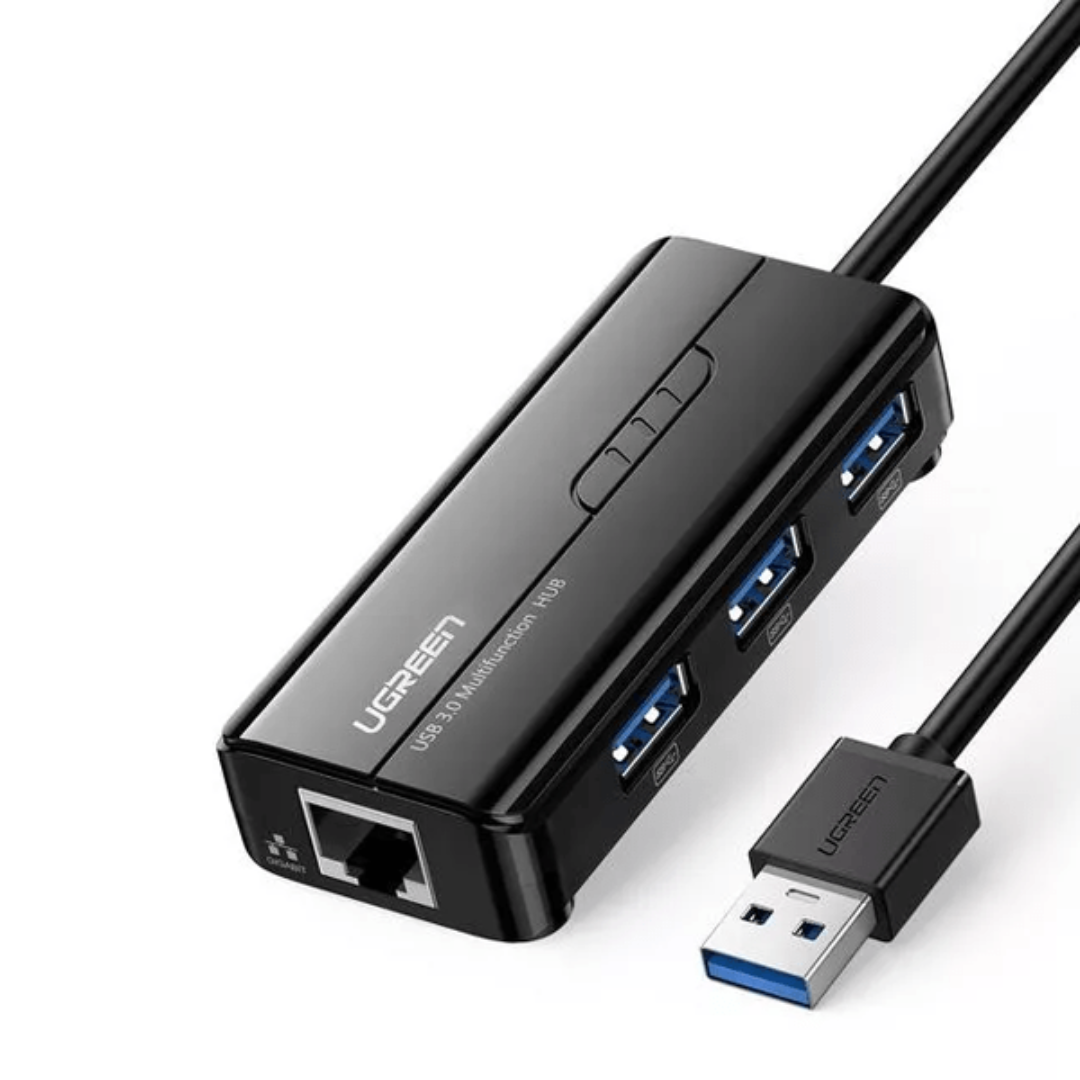 UGREEN USB 3.0 Hub (3 USB 3.0) with Gigabit Ethernet Adapter