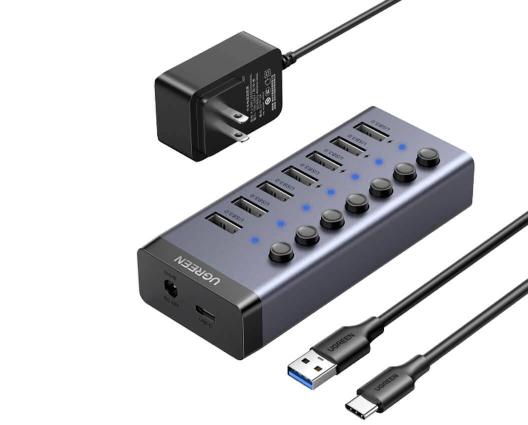 UGREEN 7-Port Powered USB 3.0 Hub - CM481