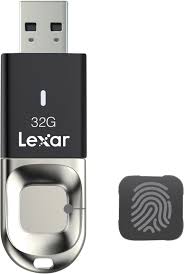 Lexar 32GB JumpDrive Fingerprint F35, LJDF35-32GBBK USB 3.0