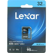 Lexar 32GB, LSD32GCB633 SDHC Memory Card C10 U1 V10 UHS-I