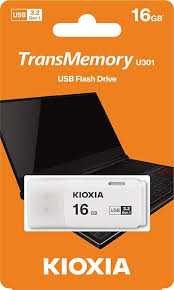 KIOXIA 16GB TransMemory U301W USB 3.2 Flash Drive