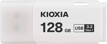 KIOXIA 128GB TransMemory U301 USB 3.2 Flash Drive, White